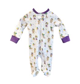 Lulu Bebe Mardi Gras Pup Pima Footies