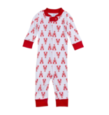 Magnolia Baby Lil' Snappers Crawfish Pima Zipper Pajamas