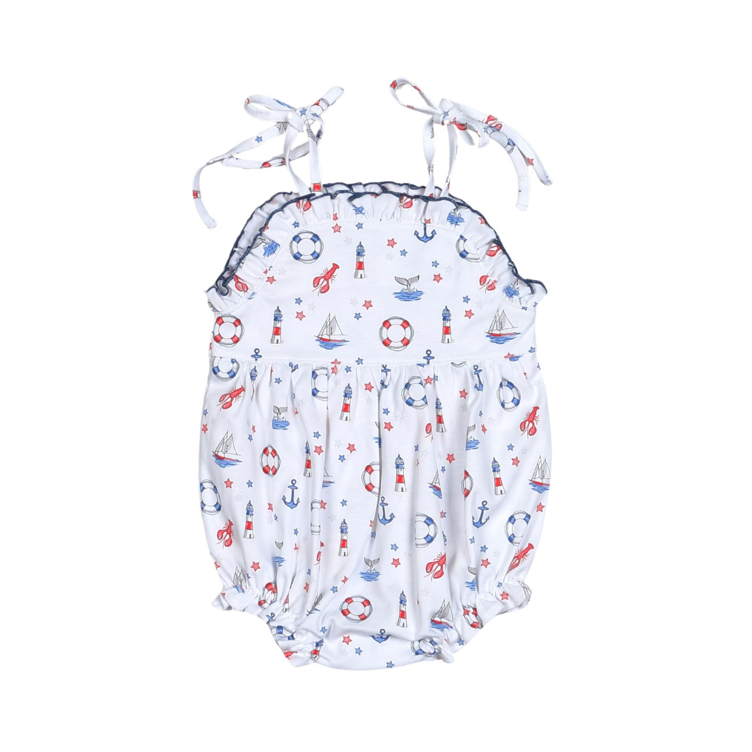 Baby Loren Ahoy Sailor Pima Sun Bubble - Girl