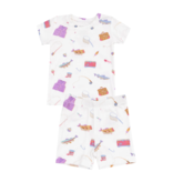 Angel Dear Fishing Things Pink Loungewear Short Set