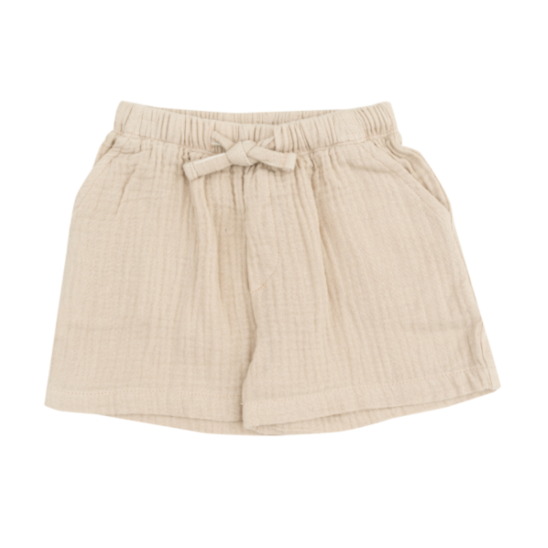 Angel Dear Solid Muslin Oxford Tan Short