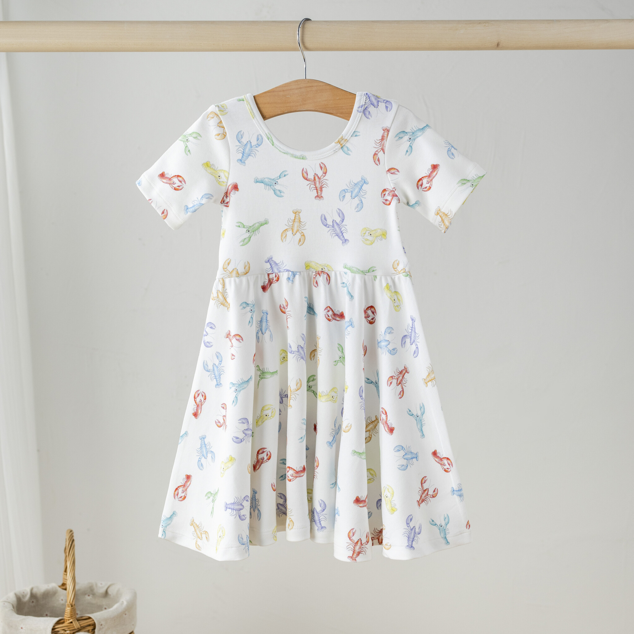 Nola Tawk Colorful Claws Crawfish Cotton Twirl Dress