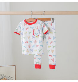 Nola Tawk Colorful Claws Crawfish Organic Cotton Pajama Set