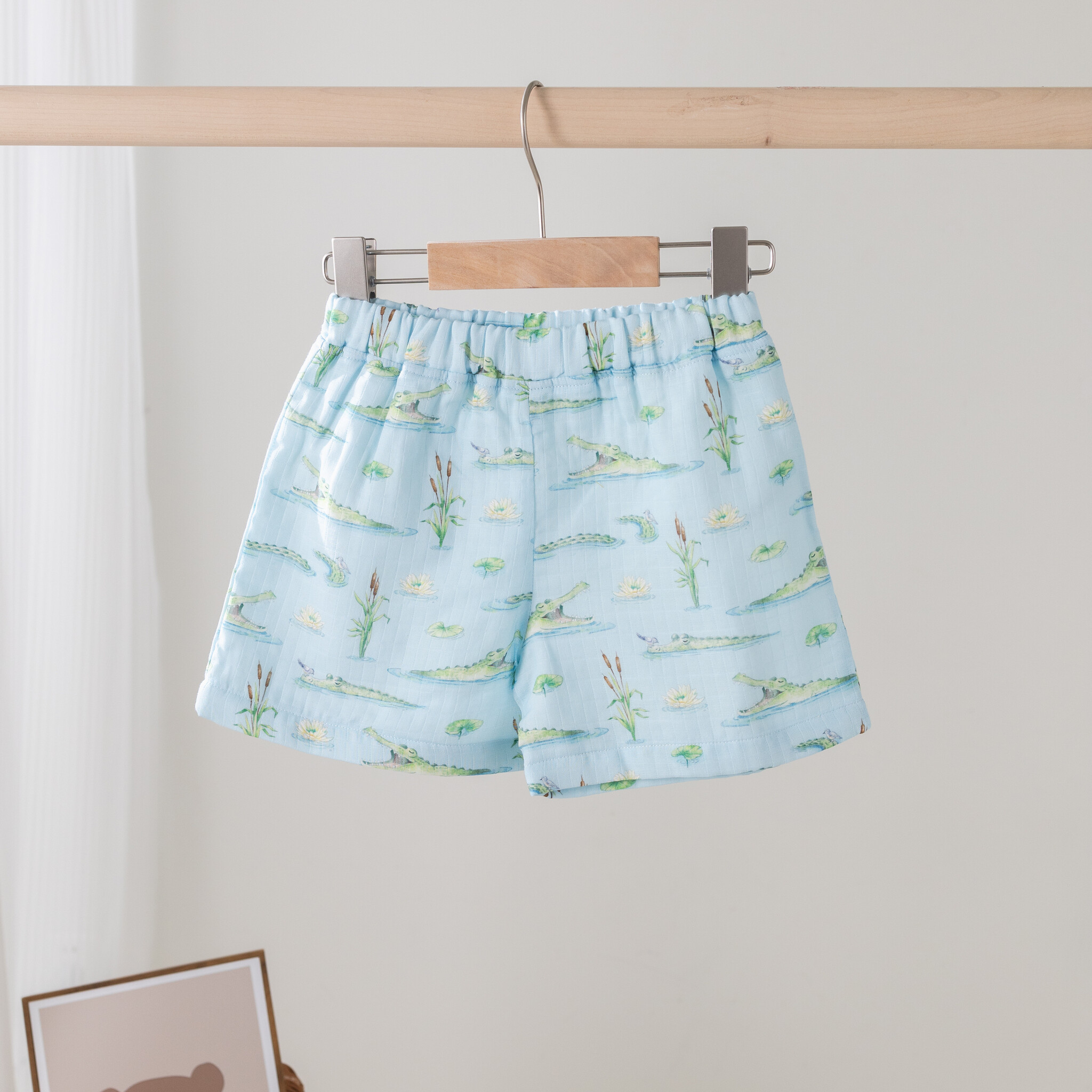 Nola Tawk Gator Games Organic Muslin Shorts
