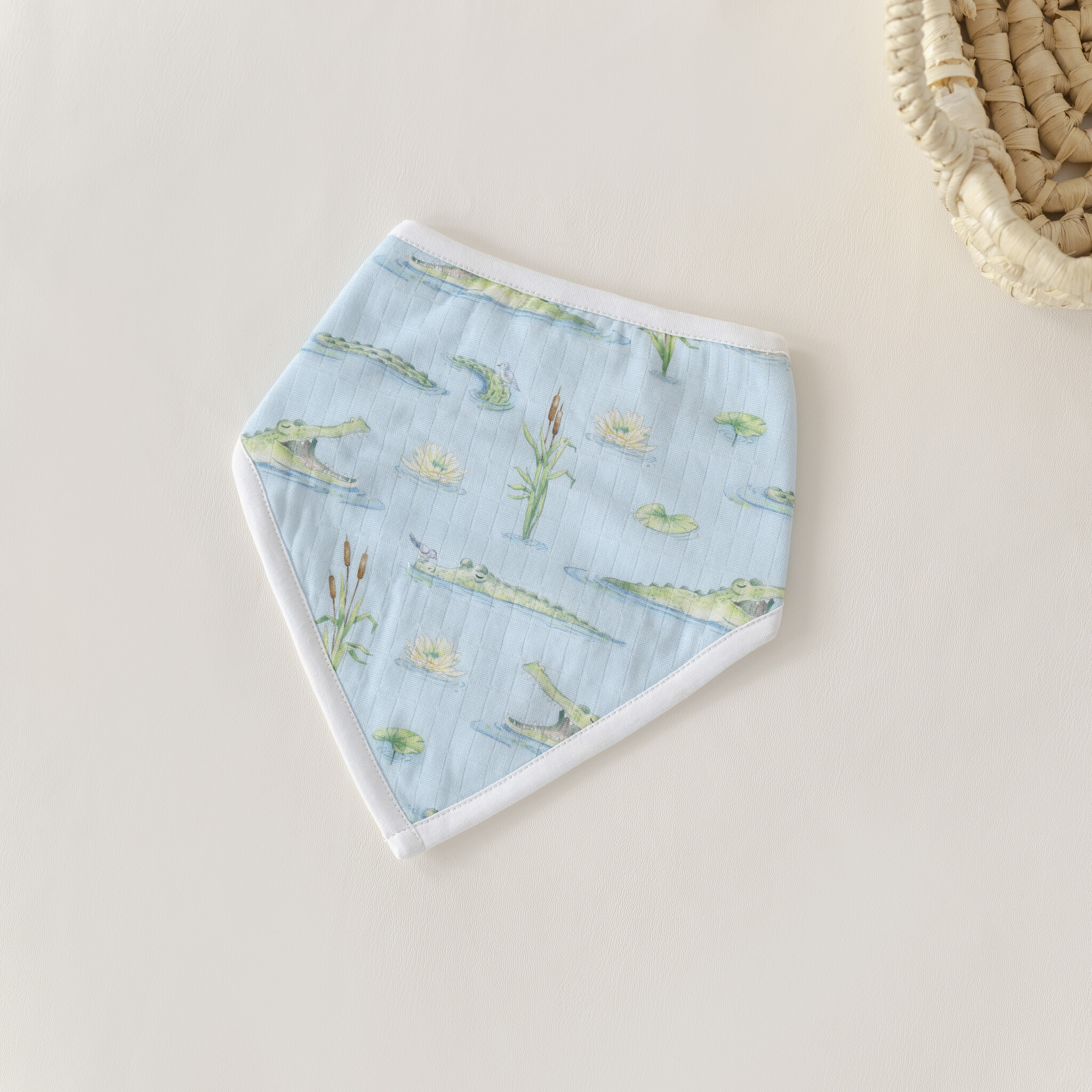 Nola Tawk Gator Games Organic Muslin Bib