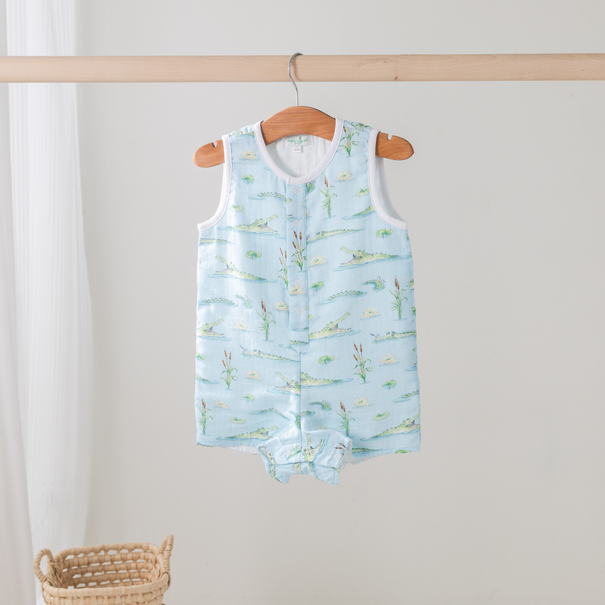 Nola Tawk Gator Games Organic Muslin Shortall