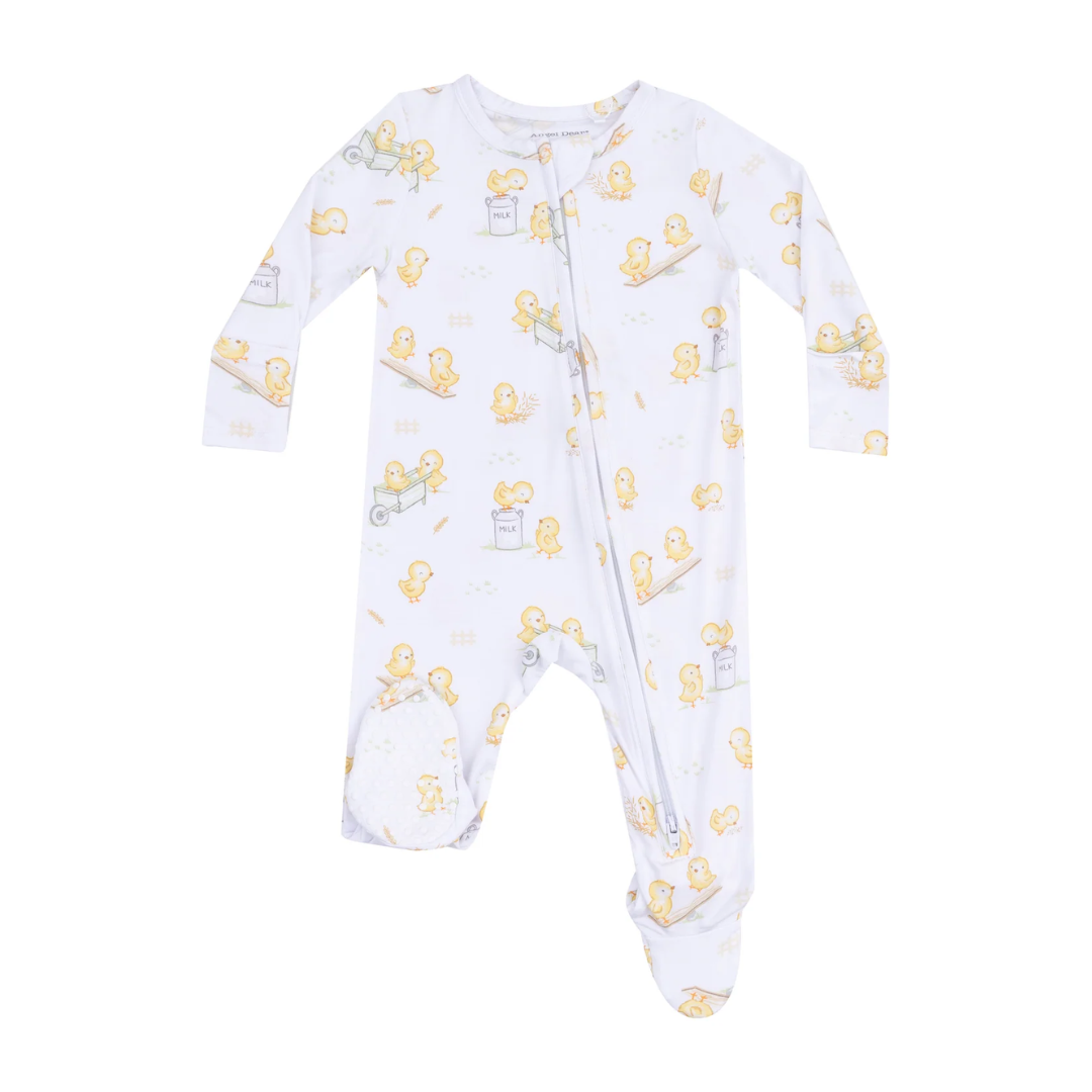 Angel Dear Baby Chicks 2 Way Zipper Footie