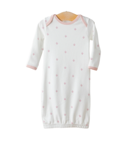 Nola Tawk Fleur De Rose Organic Cotton Newborn Gown
