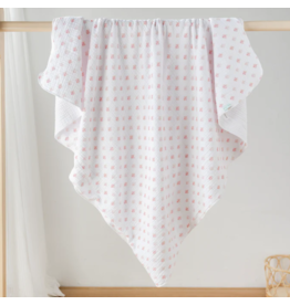 Nola Tawk Fleur De Rose Organic Cotton Muslin Quilt