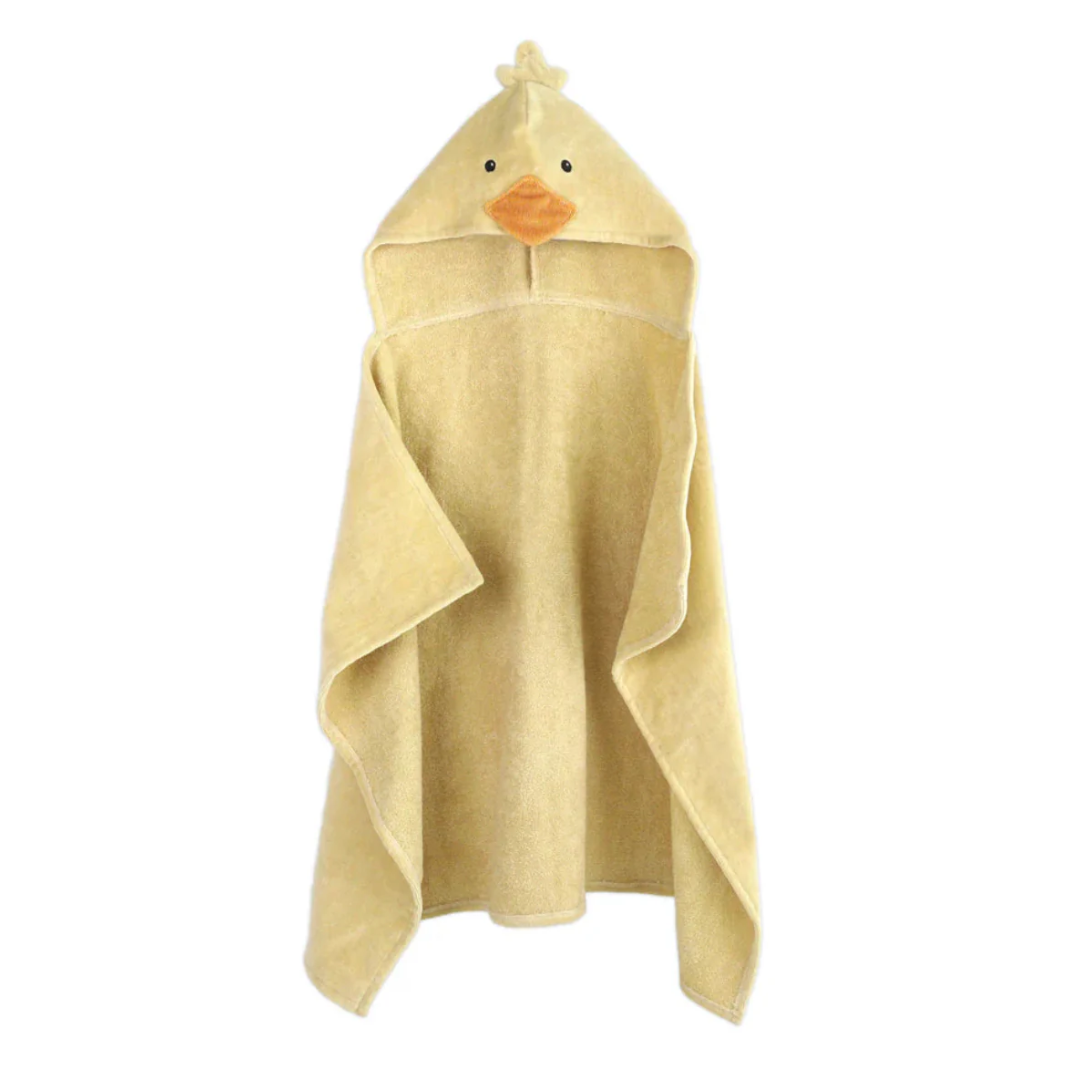 Mon Ami Yellow Puddles Duck Hooded Towel