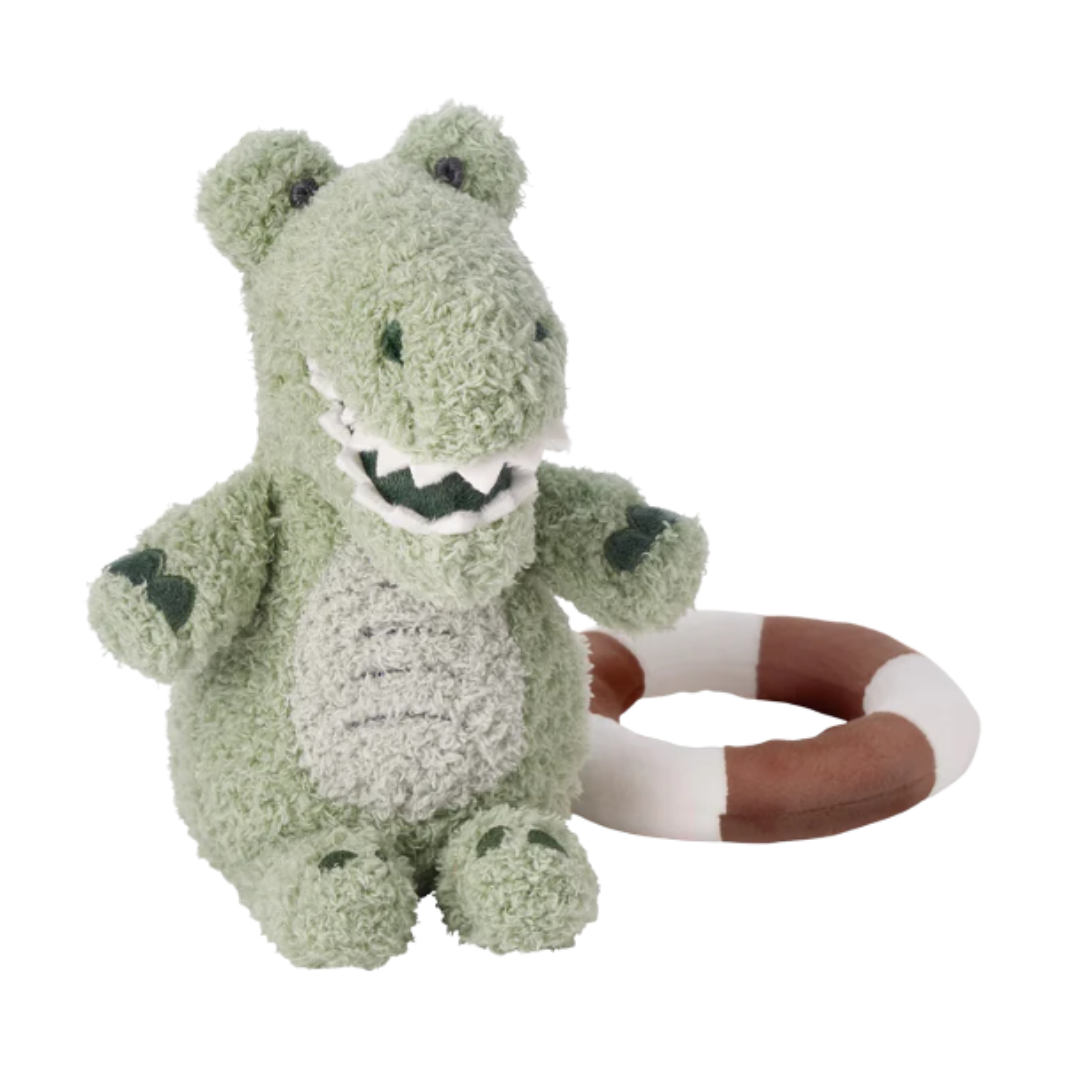 Elegant Baby Plush Alligator w/ Safety Preserver