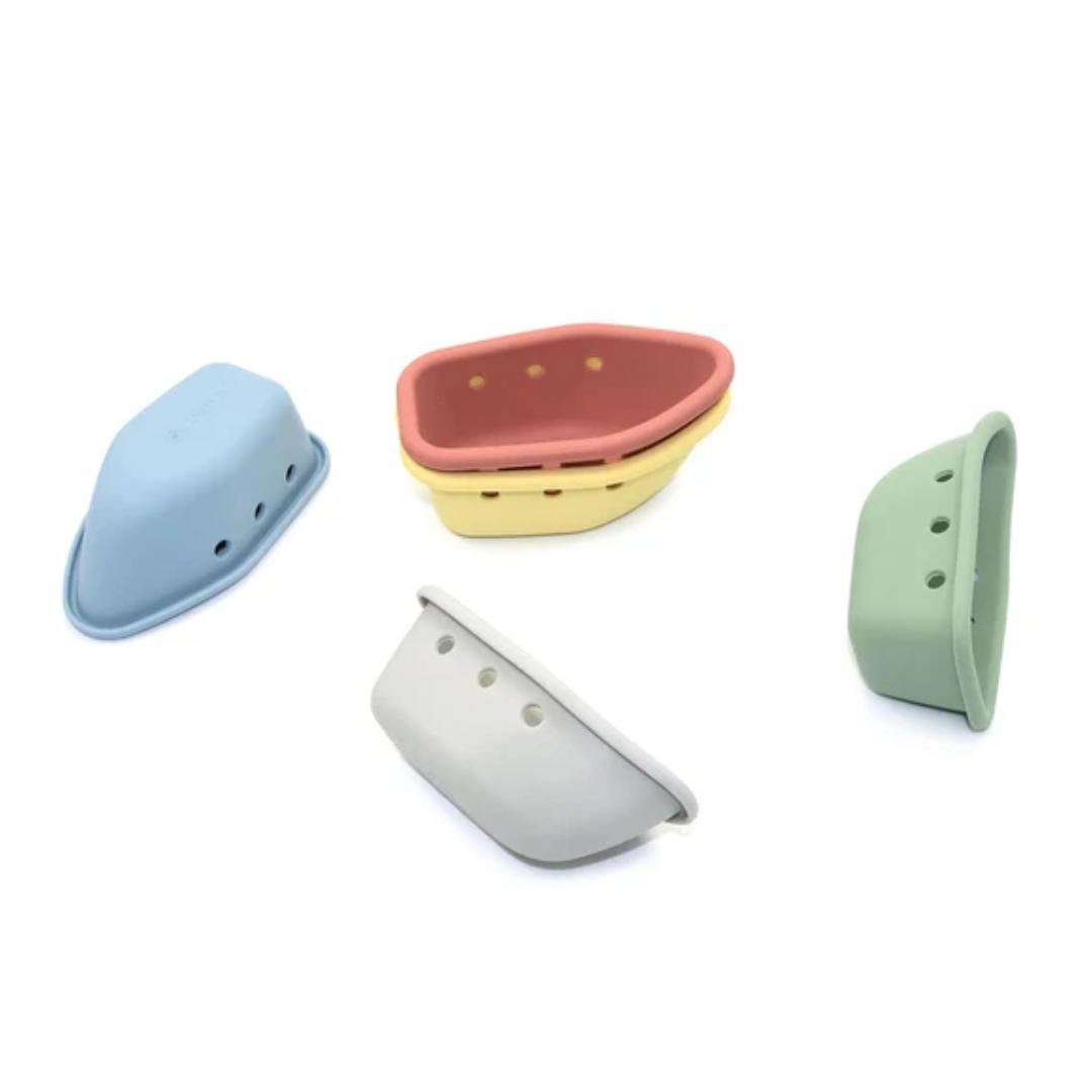 nouka Silicone Stacking Boats Bath and Water Toy | Storm Set