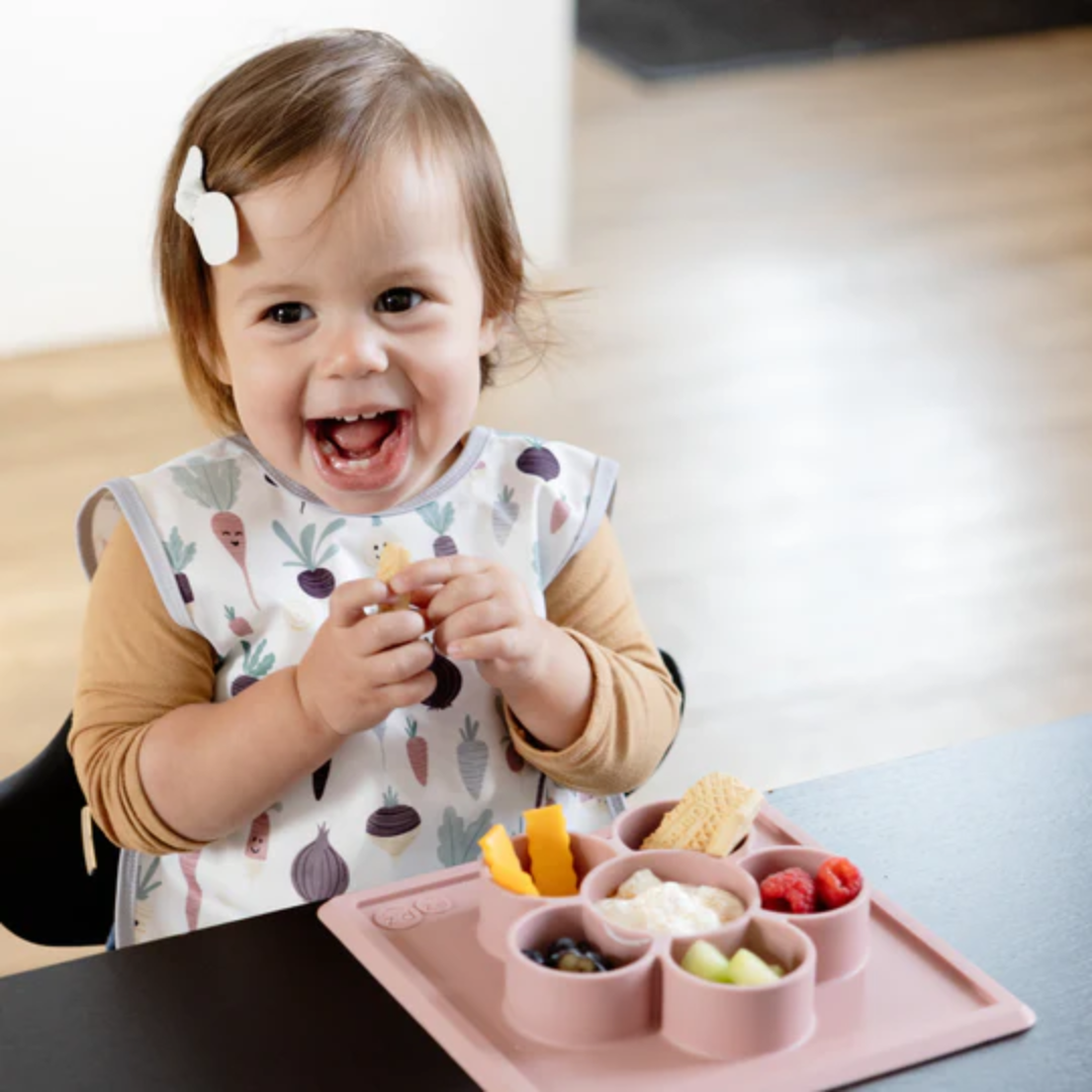 BapronBaby Bapron Bib Apron | Toddler (6m-3T) root veggies