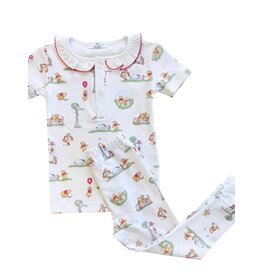 Baby Loren Honey Bear 2 Piece Pajama Set Pink