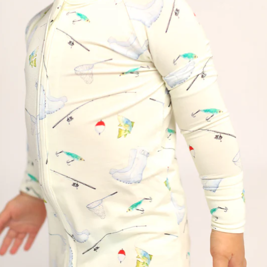 Southern Slumber Fishing Double Zipper Bamboo Sleeper