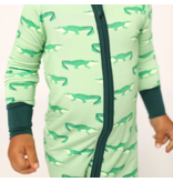 Southern Slumber Light Green Alligator Double Zipper Bamboo Sleeper