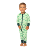 Southern Slumber Light Green Alligator Double Zipper Bamboo Sleeper