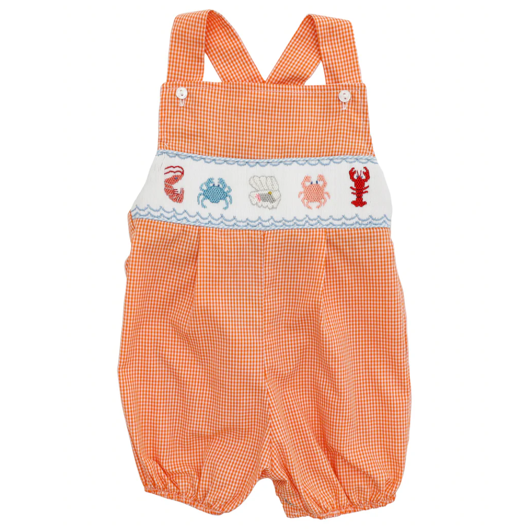 Lulu Bebe Sea Smock Overall Bubble