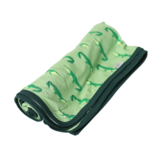 Southern Slumber Light Green Alligator Bamboo Swaddle Blanket