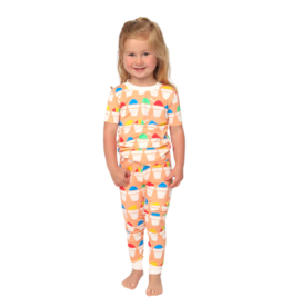 Southern Slumber Orange Snowball 2 Piece Bamboo PJ Set