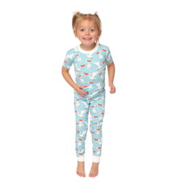 Southern Slumber Pelican Short Sleeve 2 Piece Bamboo PJ Set