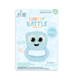 Glo Pals Glo Pals Light Up Sensory Rattle | Blair (Blue)