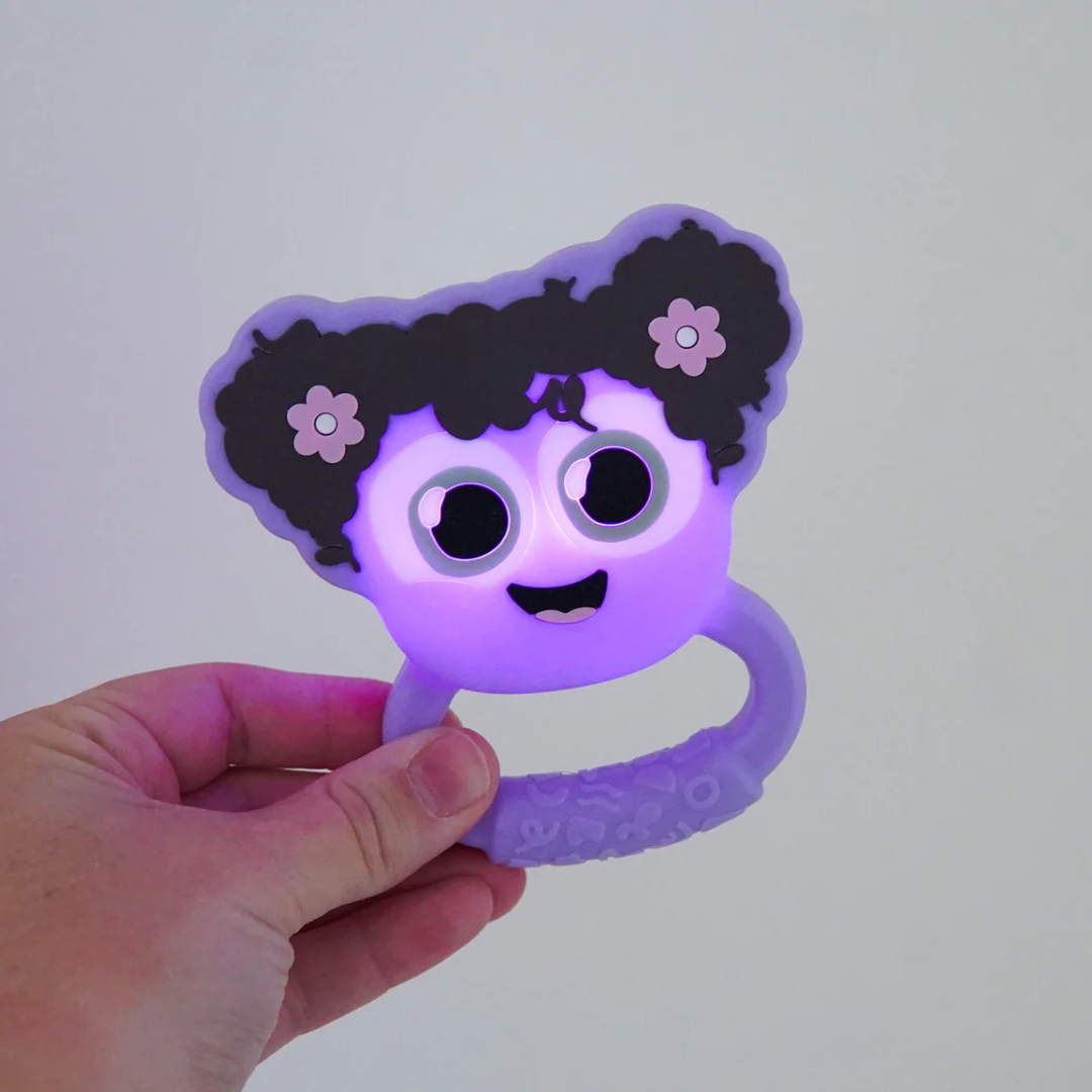 Glo Pals Glo Pals Light Up Sensory Rattle | Lumi (Purple)