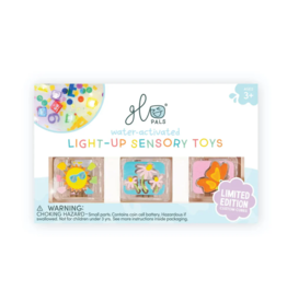 Glo Pals Glo Pals Light-Up Sensory Cubes 6 pack | Flower Power Limited Edition