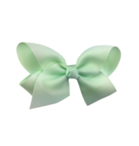 Baby Wisp Americana Boutique Ribbon Bow Alligator Clip | Ice Mint