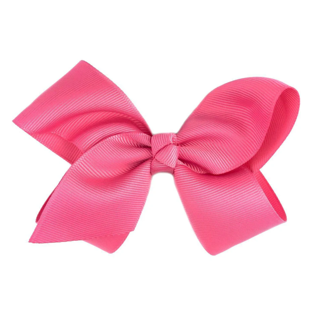 Baby Wisp Americana Boutique Ribbon Bow Alligator Clip Camelia Rose