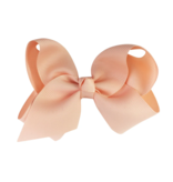 Baby Wisp Americana Boutique Ribbon Bow Alligator Clip  | Peach