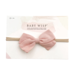 Baby Wisp Emma Fabric Baby Bow Infant Headband  Dusty Pink