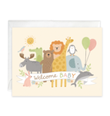 Baby Gift Enclosure Card | Animal Hello