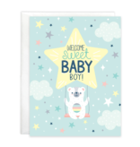 Baby Greeting Card | Bear on Swing