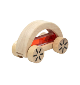 PlanToys Wautomobile Water Filled Wooden Toy Car - Red