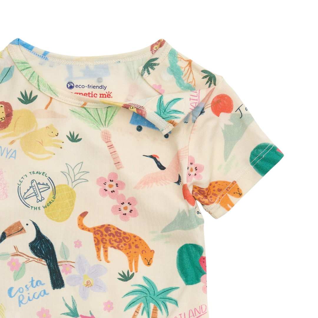 Magnetic Me Wanderlust Wildlife Modal Short Sleeve Pajamas