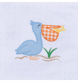 Magnolia Baby Pelican Bay Applique Pima Footie | Light Blue