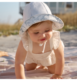 Elegant Baby Oxford Stripe & World Explorer Reversible Classic Sunhat