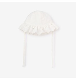 Elegant Baby Eyelet Lace Vintage Ruffle Sunhat