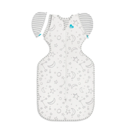 Love to Dream Love to Dream Swaddle UP Silky Lux Bamboo Transition Sleep Bag   | Moon and Stars MED (13-19lbs)