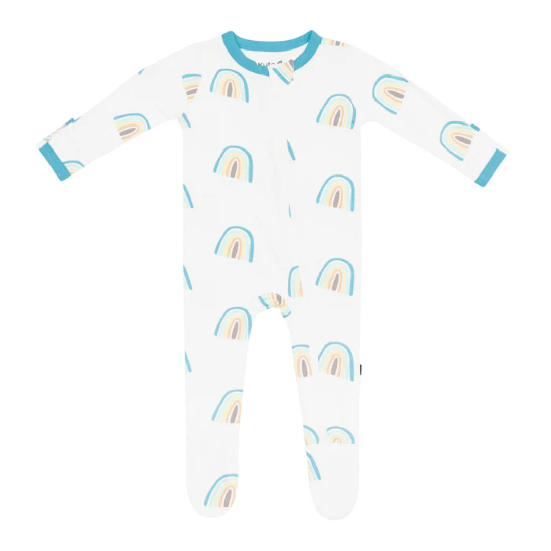 Kyte Baby Kyte Bamboo Zippered Footie | Makai Rainbow