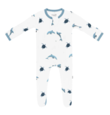 Kyte Baby Kyte Bamboo Zippered Footie | Dolphin