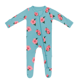 Kyte Baby Kyte Bamboo Zippered Footie | Hibiscus