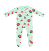 Kyte Baby Kyte Bamboo Zippered Footie | Watermelon