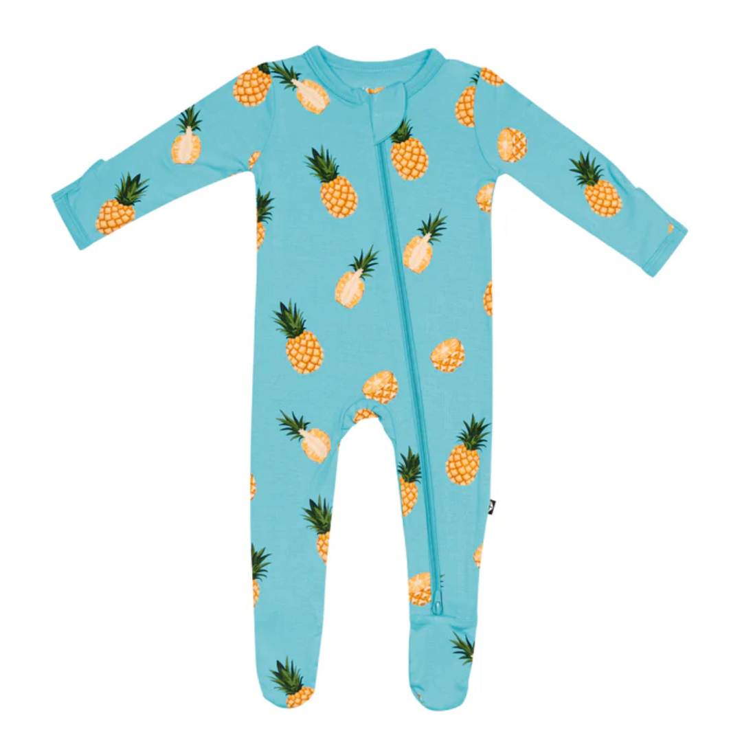 Kyte Baby Kyte Bamboo Zippered Footie | Pineapple