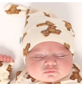 Southern Slumber Teddy Bear Bamboo Knotted Hat