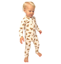 Southern Slumber Teddy Bear Double Zipper Bamboo Sleeper