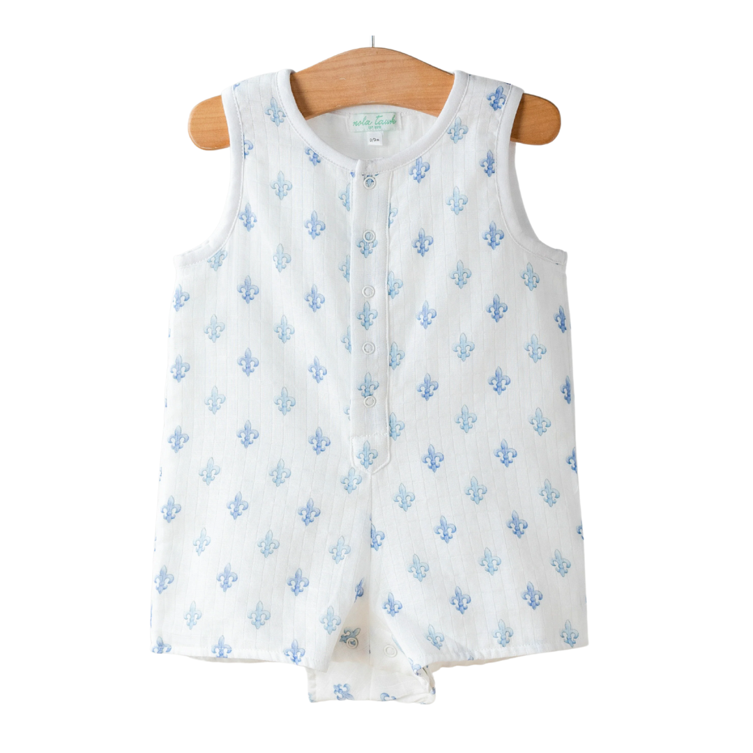 Nola Tawk Fleur De Blue Organic Muslin Shortall