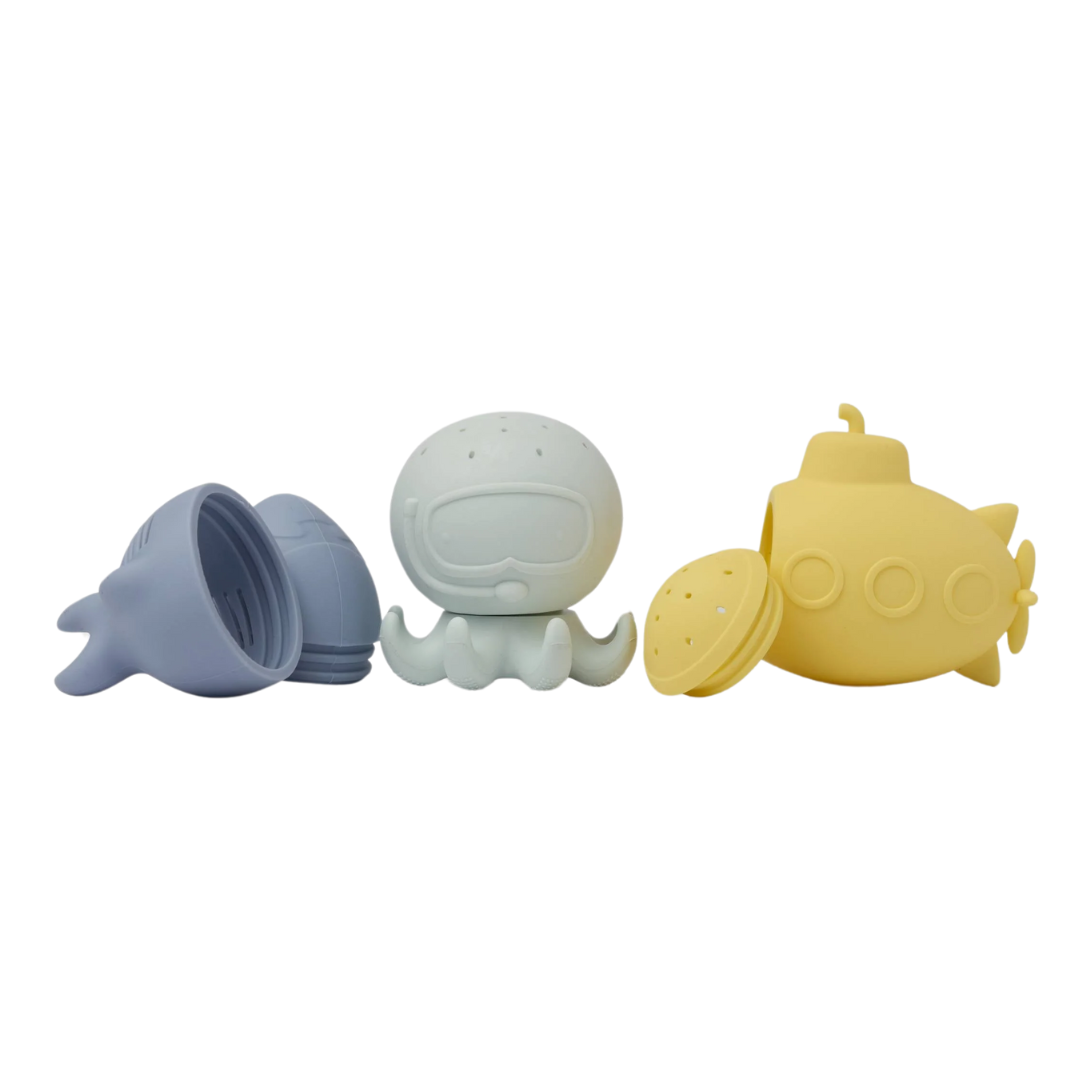 Loulou Lollipop Ocean Wonders Silicone Bath Toy Set