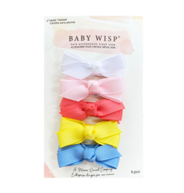 Baby Wisp 5 Chelsea Boutique Bows on Snap Clips | Sea La Vie